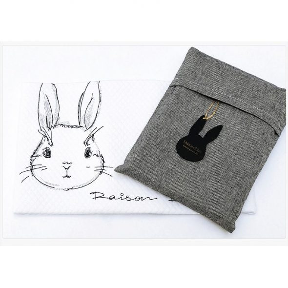 Baby Look - κουβέρτα πικέ αγκαλιάς raison detre rabbit de niro 80x90