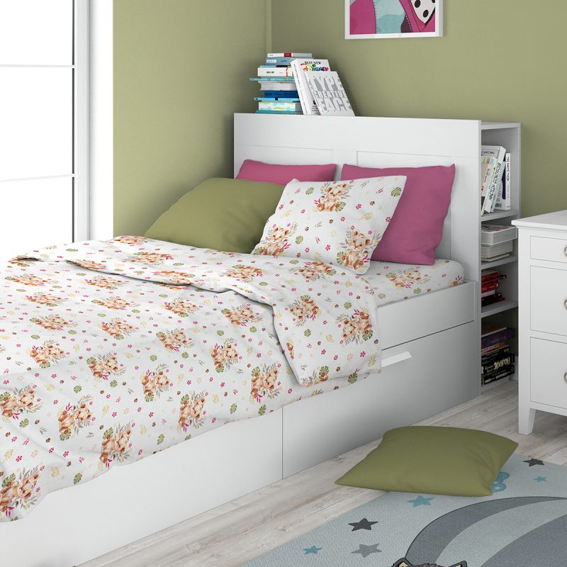 Baby Look - σεντόνια μονά σετ 3τμχ dimcol 530 lion cub beige
