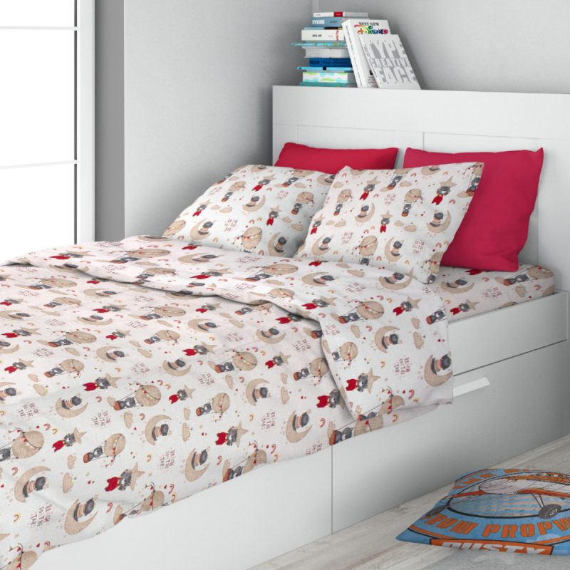 Baby Look - σεντόνια μονά σετ 3τμχ dimcol reach the stars beige 190
