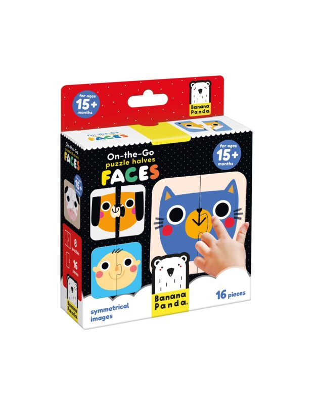 Baby Look - on the go puzzle halves faces