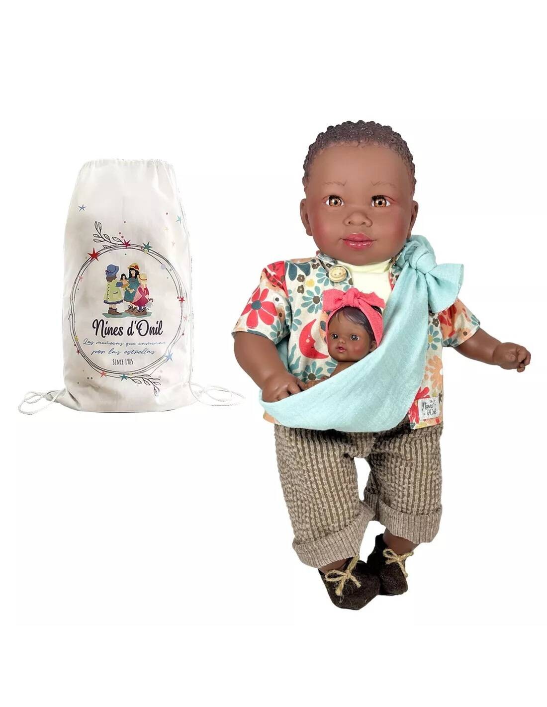 munecomuneca-amir-con-bebe-bag-45-cm-nines-d-onil Baby Look - munecomuneca amir con bebe bag 45 cm nines d onil