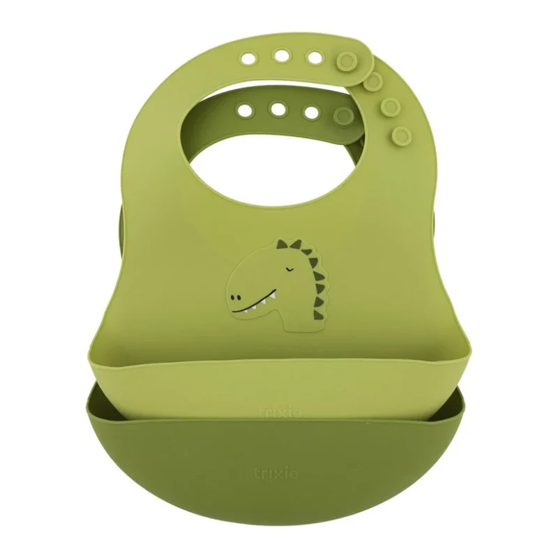 Baby Look - silicone bib 2 pack mr dino