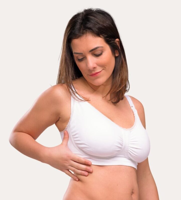 Baby Look - CW3400 Gel support Padded Maternity Nursing Bra white main 1 768x851 1